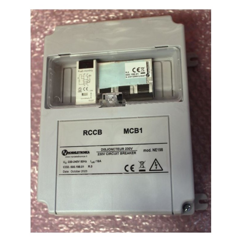 000.198.01 - Safety box 230V NE198 NORDELETTRONICA