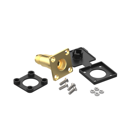 Presa per tubo da 3/4 UNF carica base piatta rettilinea W21,8 x 1/14