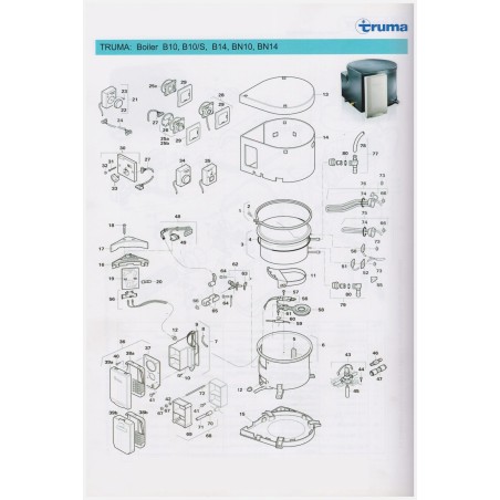 TRUMA BOILER GASKET SET FOR BG10 7002 00406