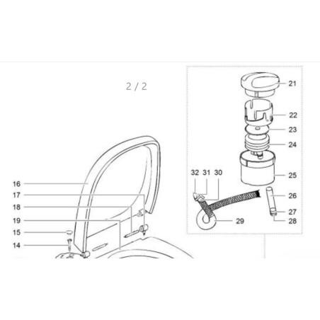 THETFORD 21065 Balg für C4-Kassette