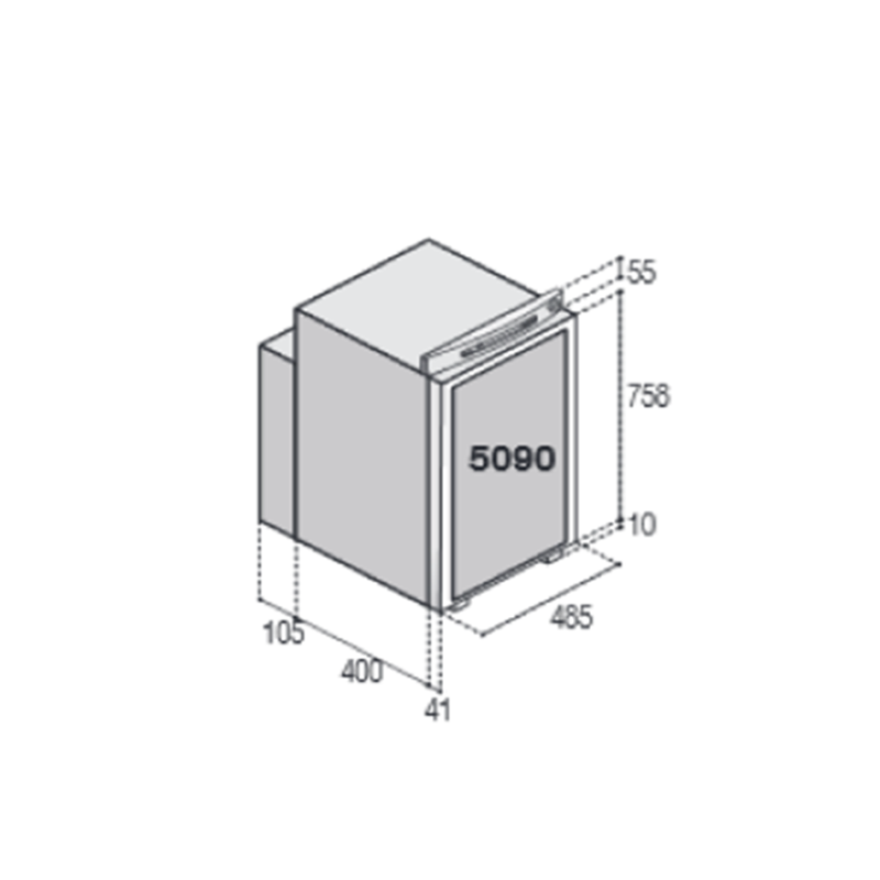 Frigorifero freezer 84 lt trival VTR5090DG...