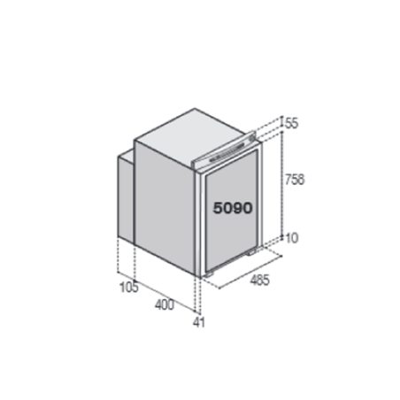 Frigorifero freezer 84 lt trival VTR5090DG VITRIFRIGO