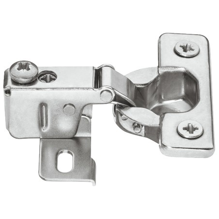 Mini hinge for doors with short arm and thin doors