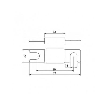 300A 60 mm pitch ANL fuse
