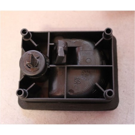 Black STS lock KUBUS model for hatches without cylinder / keys