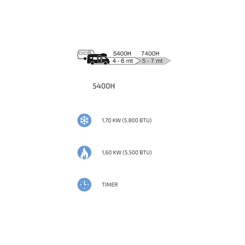 CLIMA E-VAN 5400H AIR CONDITIONER WITH REMOTE...