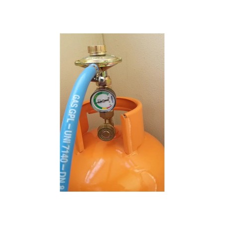 Connection with LPG cylinder level pressure gauge