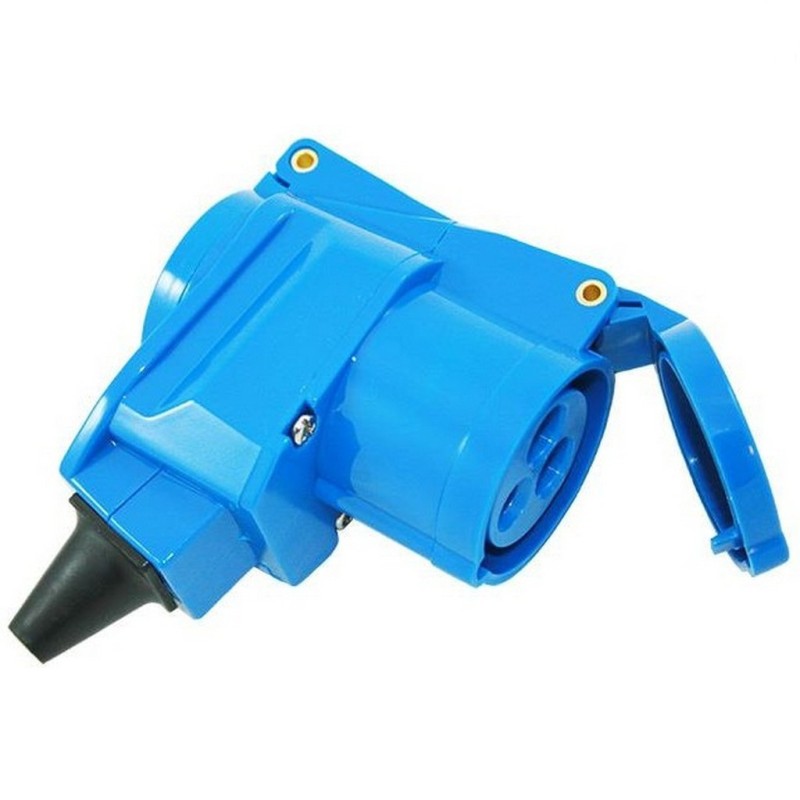 Eckstecker durch CEE 17 Steckdose - Schuko...