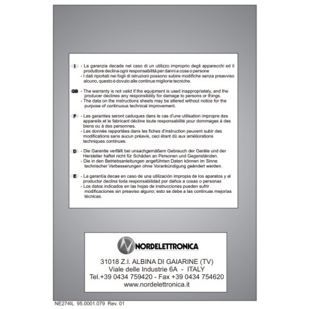 1848.274.01 - NE274 touch panel AUX button OLED screen