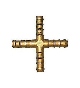 Raccordo portagomma gas a 4 vie per GPL tubo Ph10 UNI