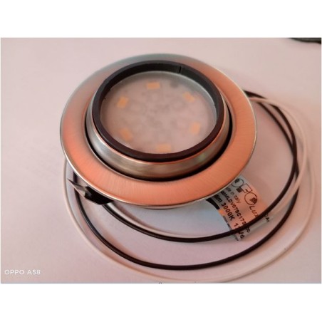 OFOLUX 1000 LV11 - ADJUSTABLE RECESSED LED SPOTLIGHT 12V 200Lm 3000°K SATIN CHROME