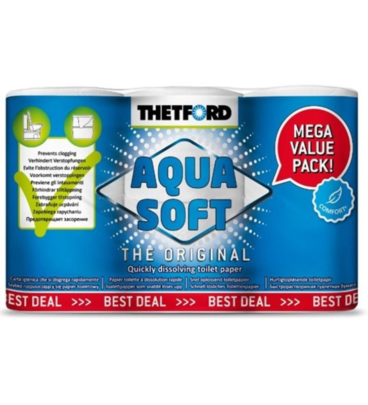Thetford AQUA-SOFT 6 rouleaux de papier toilette
