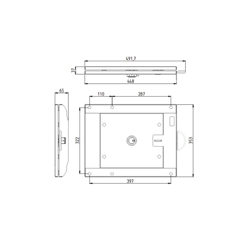 IVECO CTA swivel plate with universal hole...