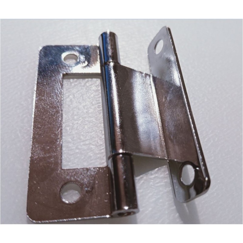 Cerniera a libro per spessore 12 mm cromata...