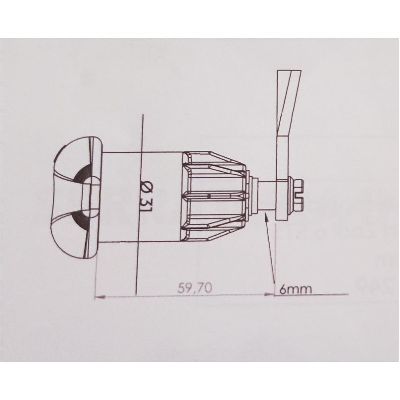 STS White compression lock ELLIPSE 79x40...