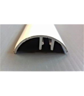 RIMOR - Perfil 2,35 mt 34x12xR19 aluminio blanco x paragolpes lateral banda univ