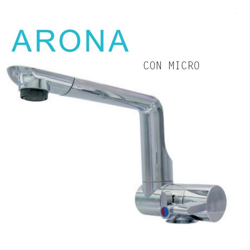 Miscelatore CROMATO con microinterruttore...