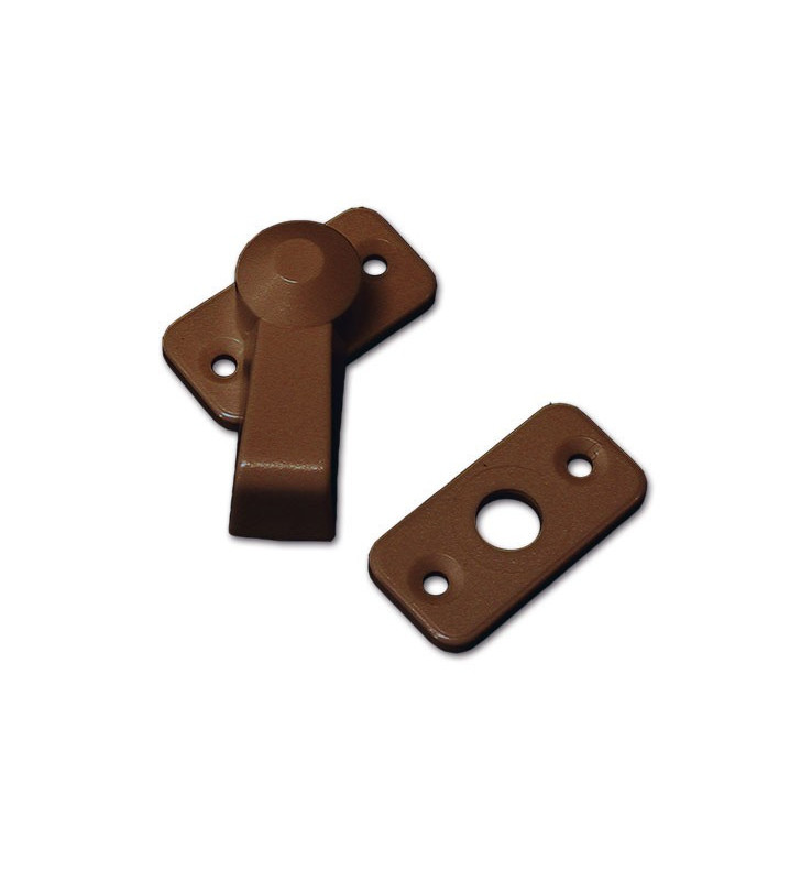 Ferma porta a scuderia marrone interasse 30 mm