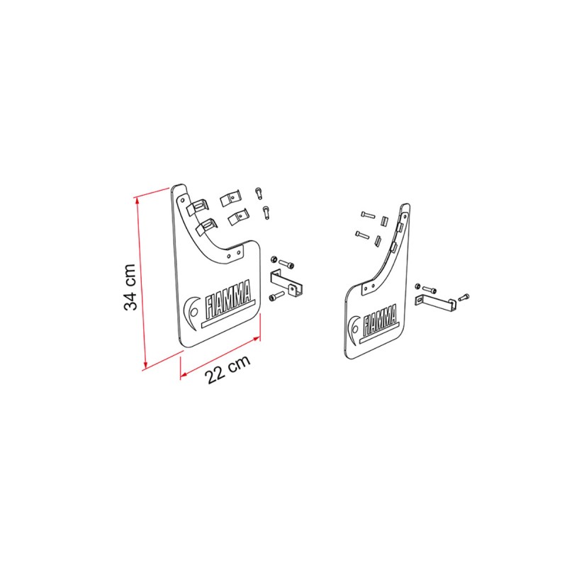 PARASPRUZZI ANTERIORI DUCATO DAL 2006 FIAMMA...