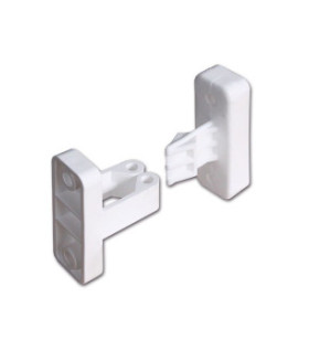 Tope de puerta blanco h 49 mm