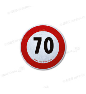Geschwindigkeitsscheibe zugelassen 70 Km / h Ø 200 mm