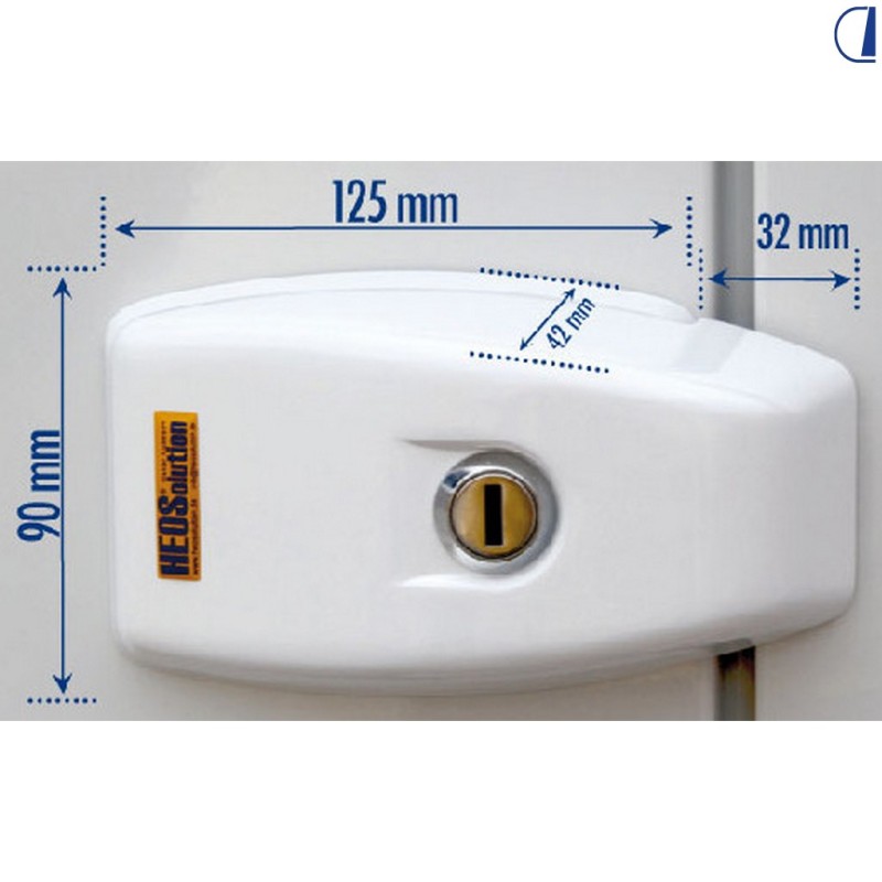 HEOsafe VAN external locks white two pieces...