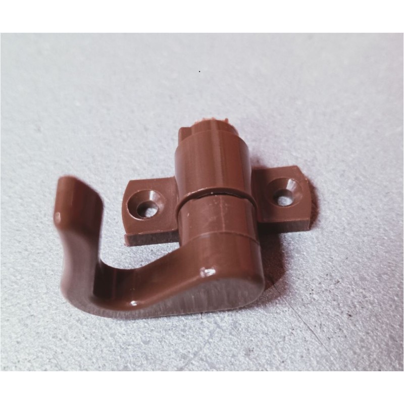 Gancio destro marrone per Pusch Lock porte aste...