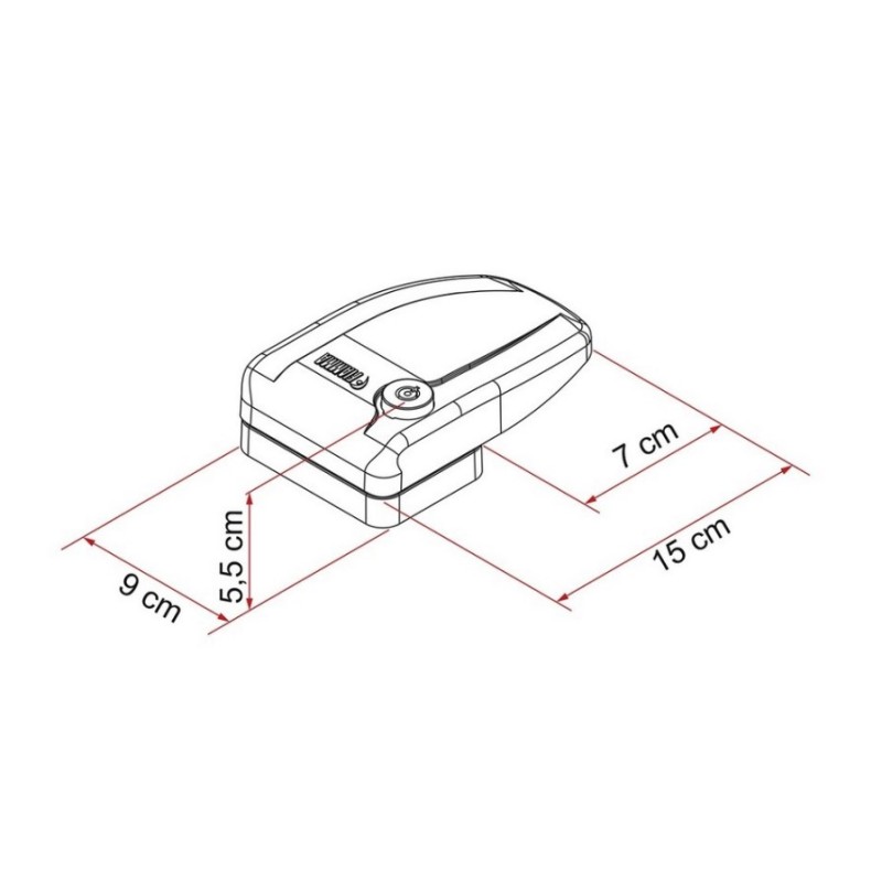 Safe Door - White a parete FIAMMA 08021-01