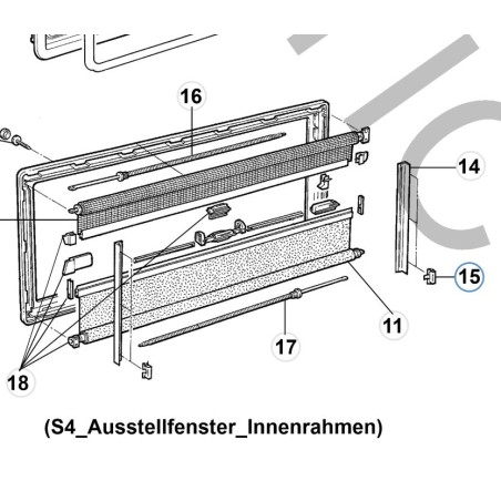 KIT 8 PZ. PIASTRINE LATERALI DX/SX PER S3/S4 FINESTRE DOMETIC M0056Z