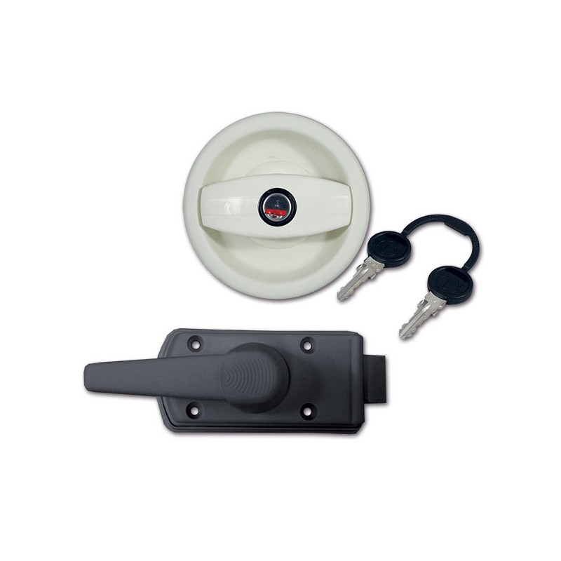 Universal lock white door ZADI w / man DX w /...