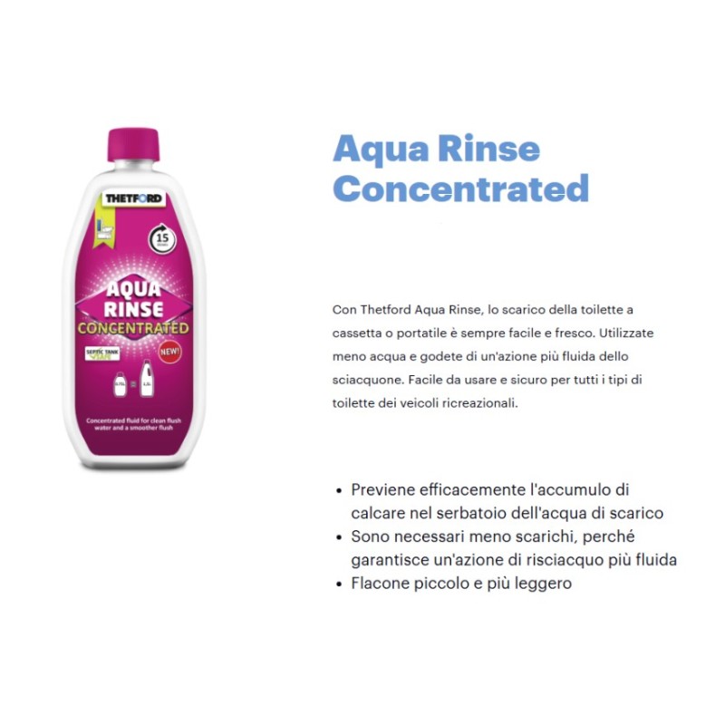 AQUA RINSE CONCENTRATE 750 ml THETFORD- 30651CQ
