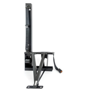 Single 3-point RH belts anchoring structure with belt