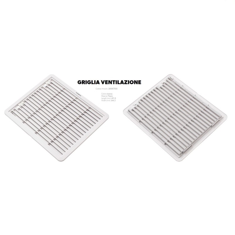 Grille de ventilation 373x315h blanc DOMETIC LS230