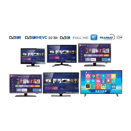 TELECO TEK22W11E 22" ANDROID 11 SMART TV NO DVD, NUR TELECOM, BT4.2, WIFI, 12V Kabel