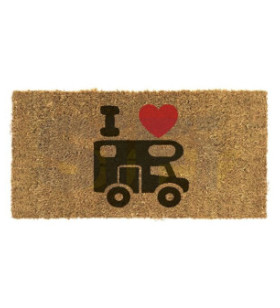 DOORMAT IN PP WITH CAMPER PRINT 25X50