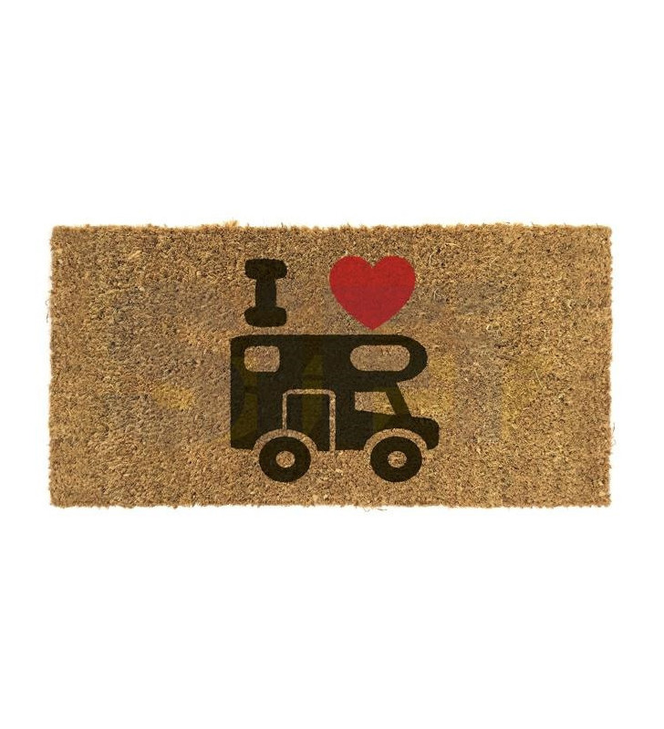 DOORMAT IN PP WITH CAMPER PRINT 25X50