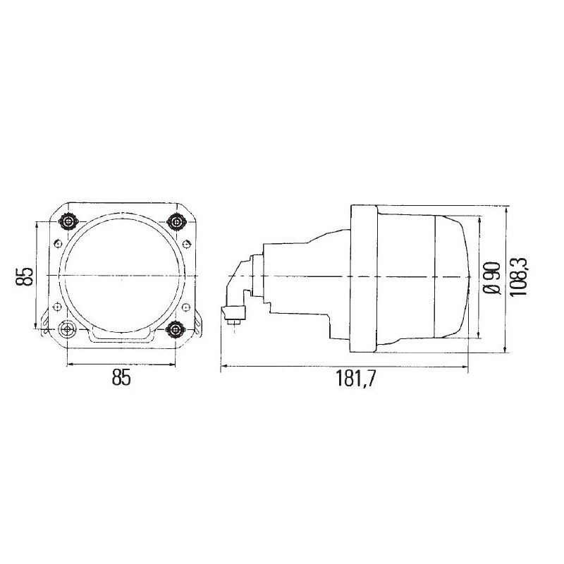 HELLA RH / LH BI-HALOGEN MAIN PROJECTOR