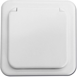 230-V-Steckdose mit 2 P + T + Sicherheitsabdeckung, graue...