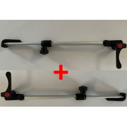 PLASTOFORM Paire de bras droit+gauche noirs avec bouton...