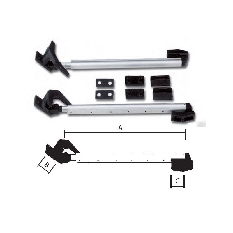 NRF PAIRE DE BRAS KLICK KLACK 6 CLICKS 390-620...