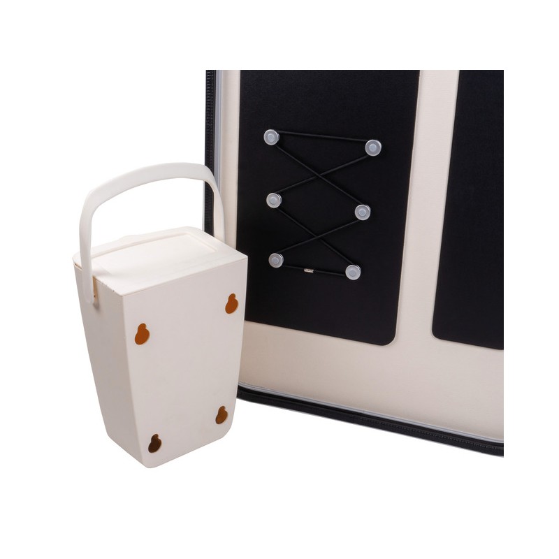 Waste bin 32x17x23 cm for entrance door cream...