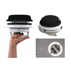 Ventilatore Maxxfan Dome nero con led 12V - sola funzione...