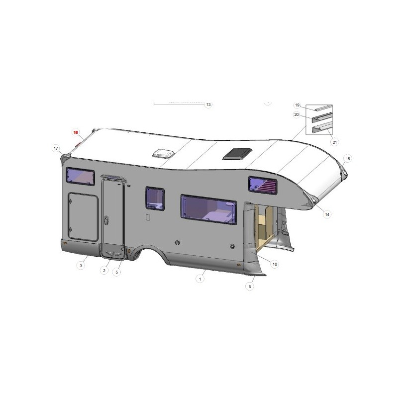 COUVERCLE DE TROISIÈME BUTÉE BLANC 087 GLAMYS 2011