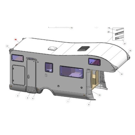 COUVERCLE DE TROISIÈME BUTÉE BLANC 087 GLAMYS 2011