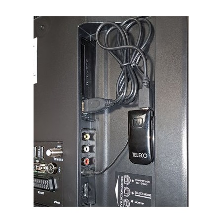 KIT HAUT-PARLEURS SANS FIL TKB25 + TRANSMETTEUR AUDIO BLUETOOTH POUR TV TELECO OU SMARTPHONE