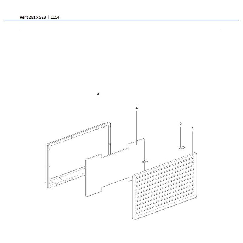EXTERNAL VENTILATION GRILLE WHITE LARGE...