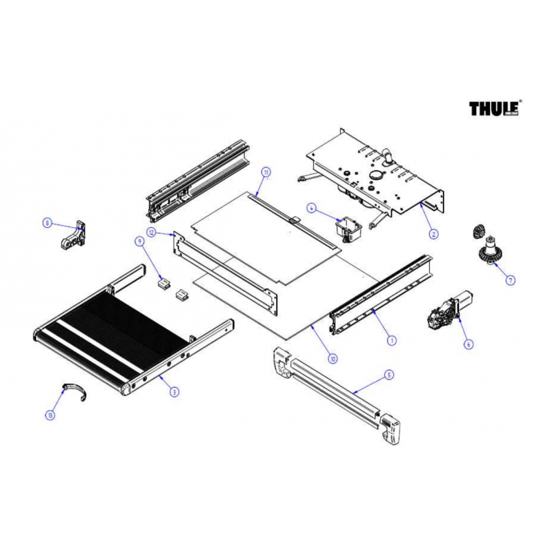 Thule Slide-Out Step Front Panel V18-19 700...