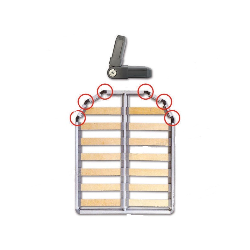 LIPPERT Articulated joint for shaping bed bases...