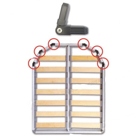 LIPPERT Joint articulé pour façonnage de sommiers 13410-1