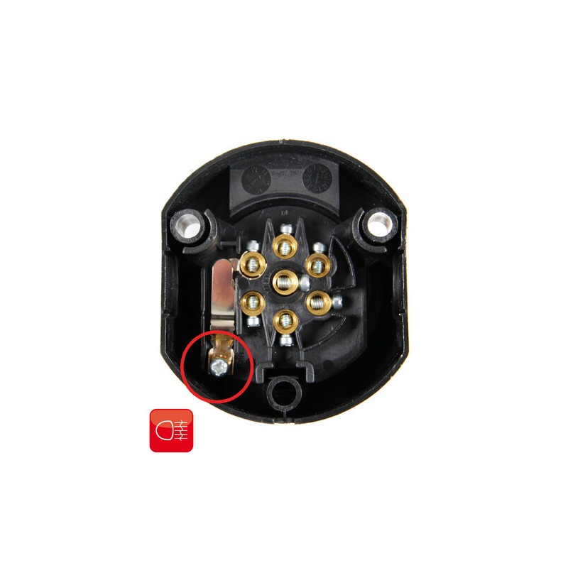 7-pin socket + rear fog light contact